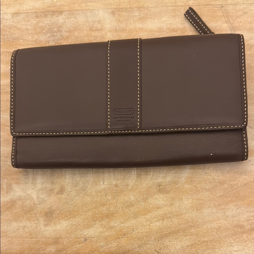 Coach Brown Leather Wallet